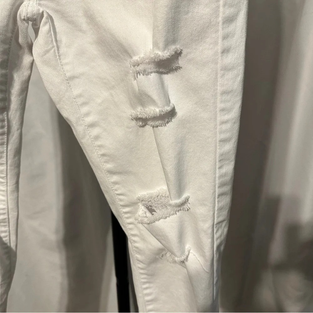 WAX Jean Los Angeles Women's White Distressed Skinny Jeans Size M 9 - Picture 11 of 14